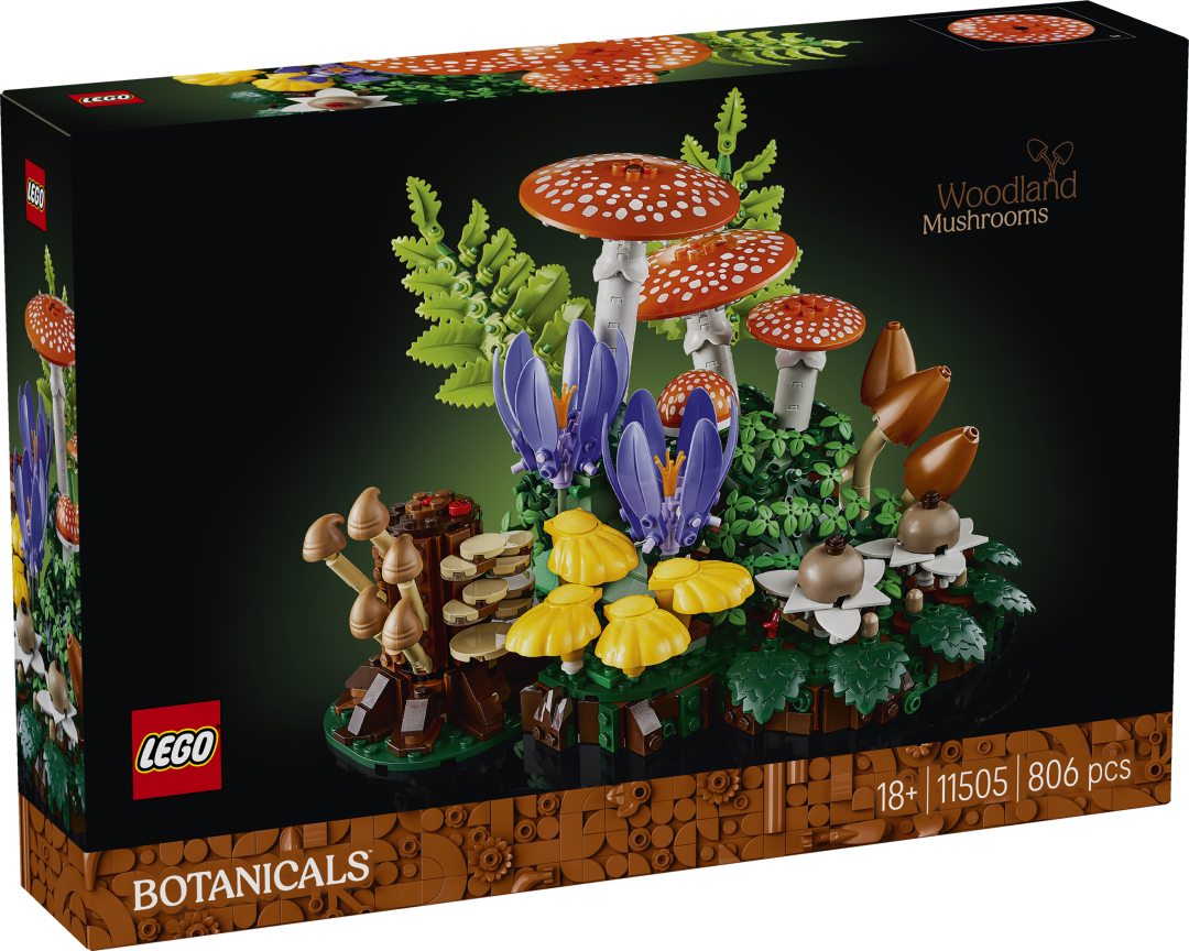 LEGO Botanicals Woodland Mushrooms Building Set - 11505
