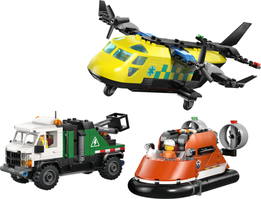 LEGO City Airplane, Service Truck & Hovercraft Remix Building Set - 60505