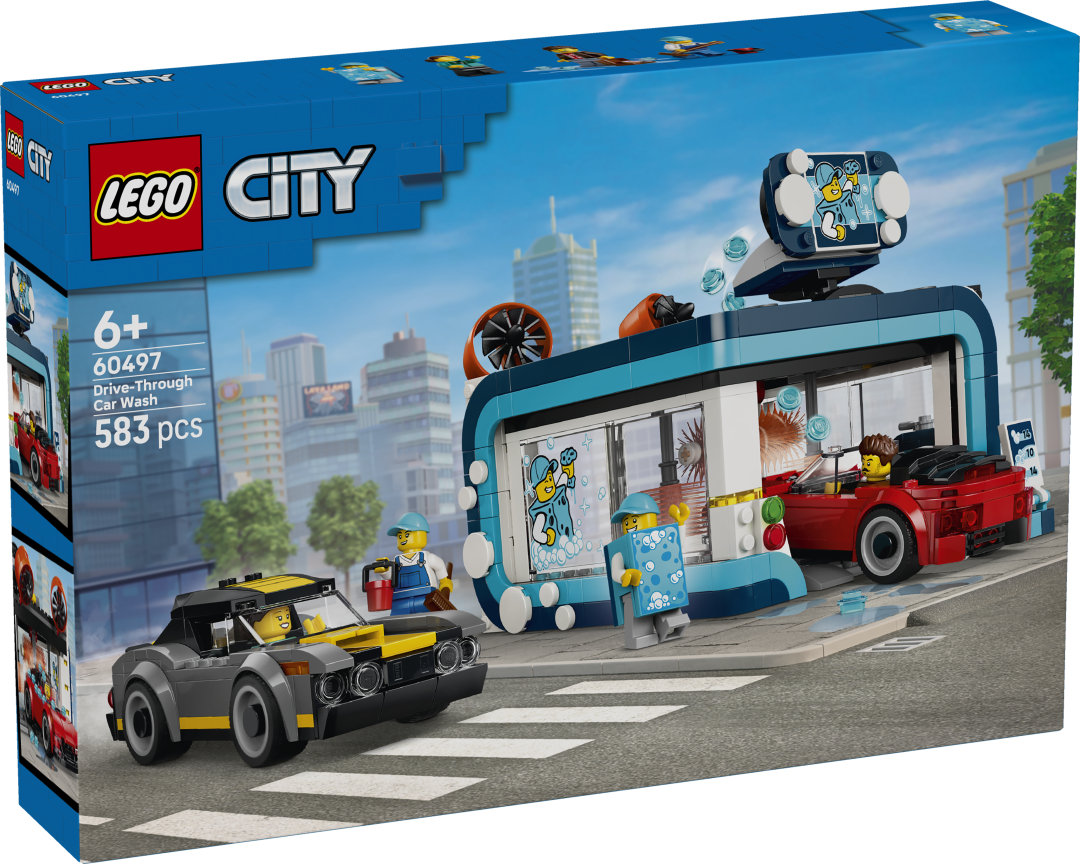 LEGO City Drive-Through Car Wash Building Set - 60497