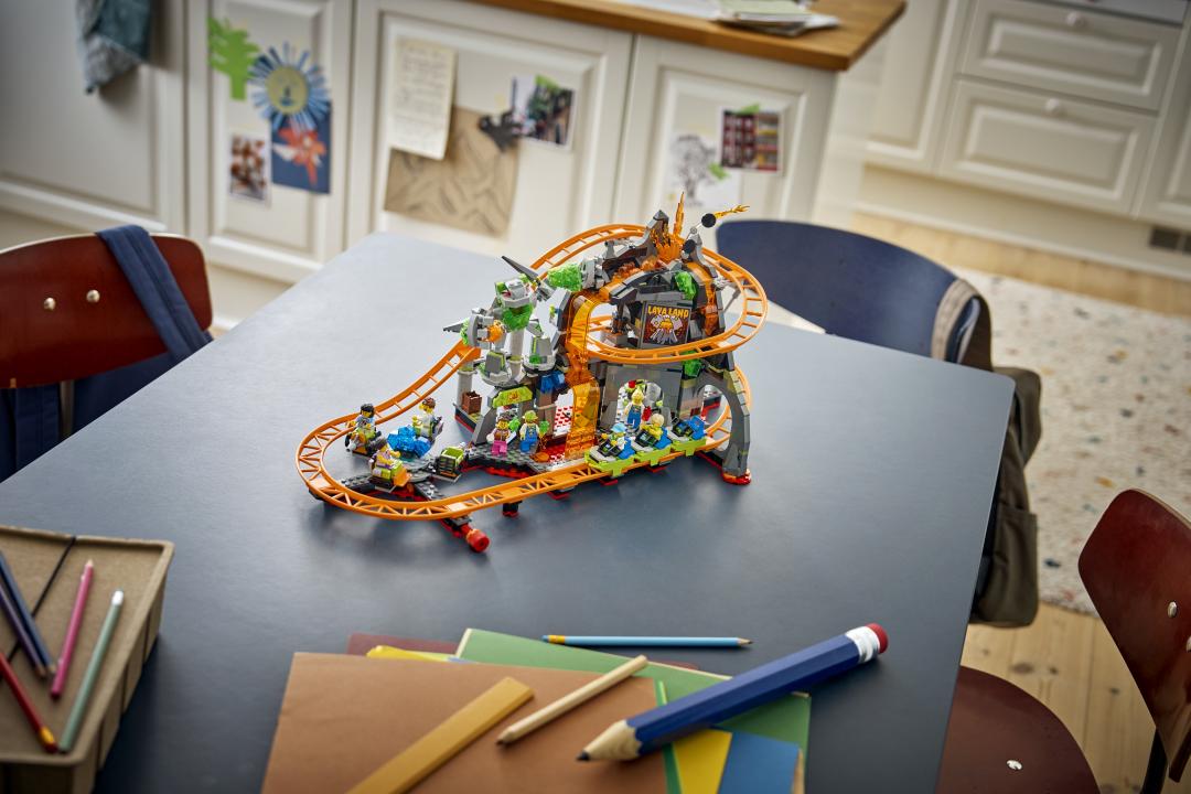 LEGO City Lava Land Roller Coaster Park Building Set - 60501