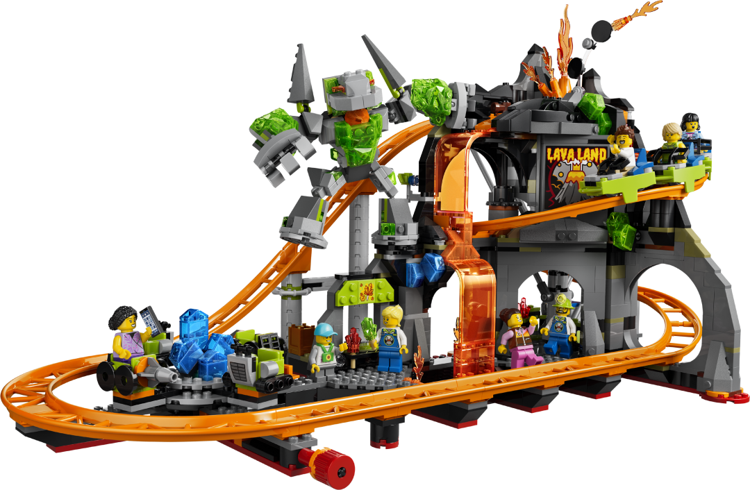 LEGO City Lava Land Roller Coaster Park Building Set - 60501