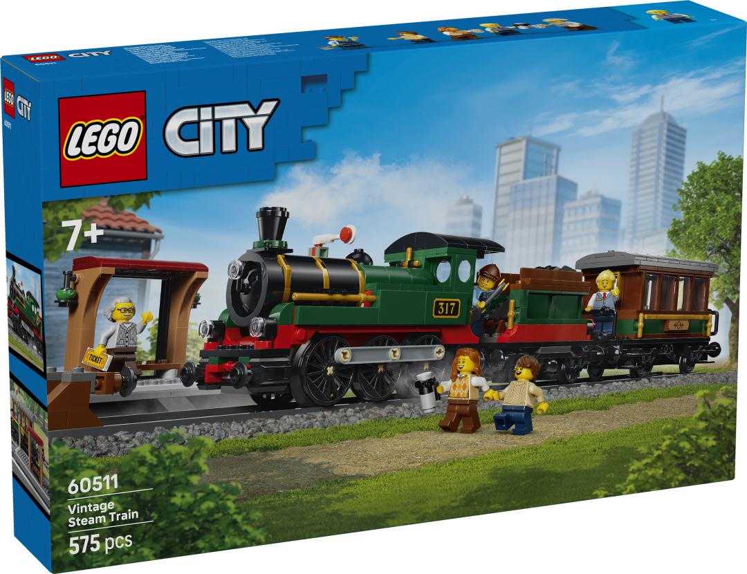 LEGO City Vintage Steam Train Building Set - 60511