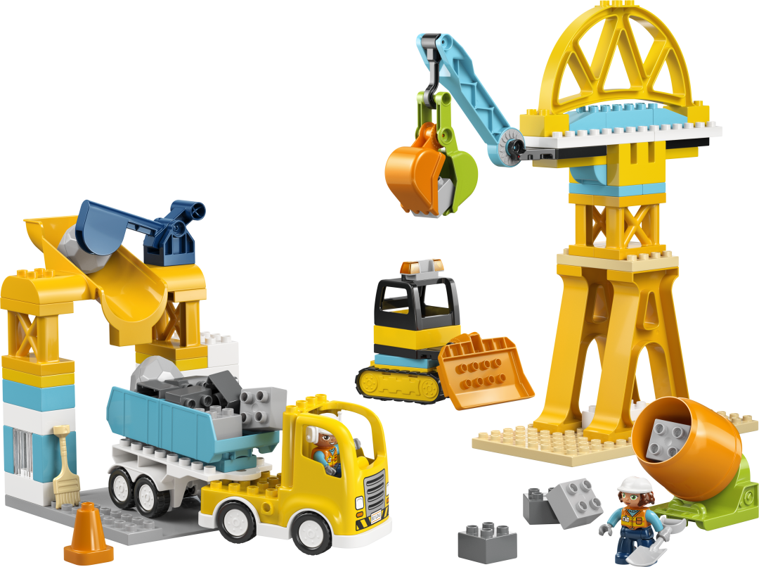 LEGO DUPLO 3-in-1 Construction Site and Vehicles Building Set - 10476