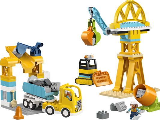 LEGO DUPLO 3-in-1 Construction Site and Vehicles Building Set - 10476