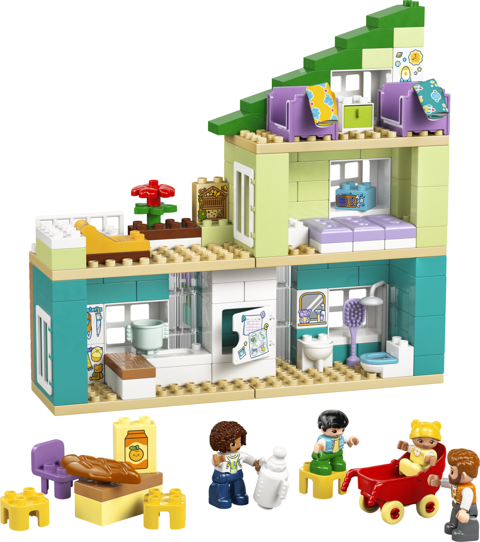 LEGO DUPLO 3-in-1 Modern Family House with Figures Building Set - 10470