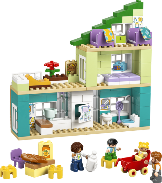 LEGO DUPLO 3-in-1 Modern Family House with Figures Building Set - 10470