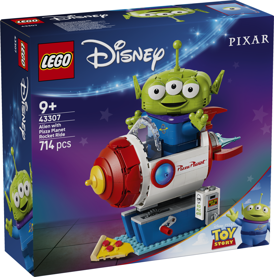 LEGO Disney Alien with Pizza Planet Rocket Ride Building Set - 43307