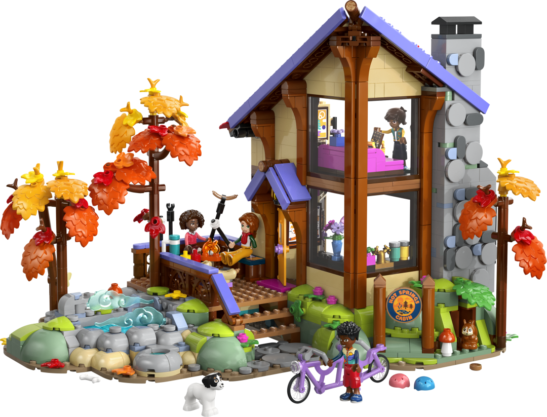 LEGO Friends Cozy Fall Forest Cabin Building Set - 42705