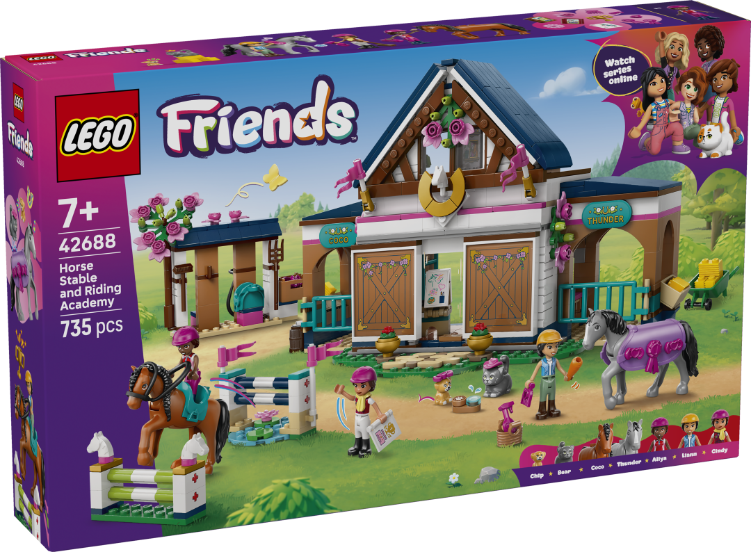 LEGO Friends Horse Stable and Riding Academy Building Set - 42688