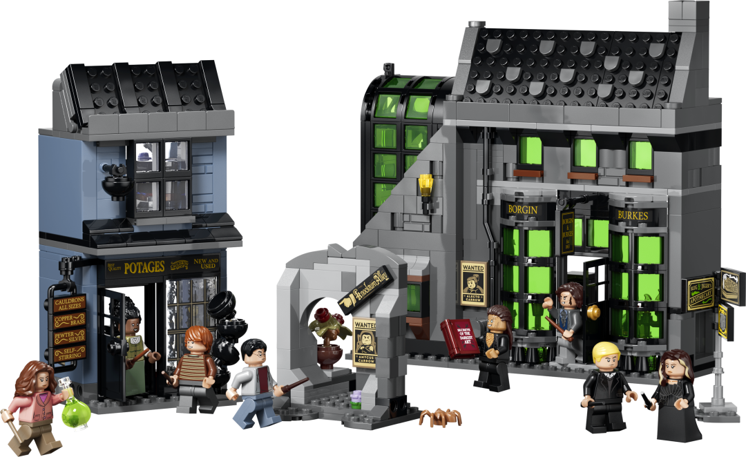 LEGO Harry Potter Knockturn Alley Wizarding Shops Building Set - 76471