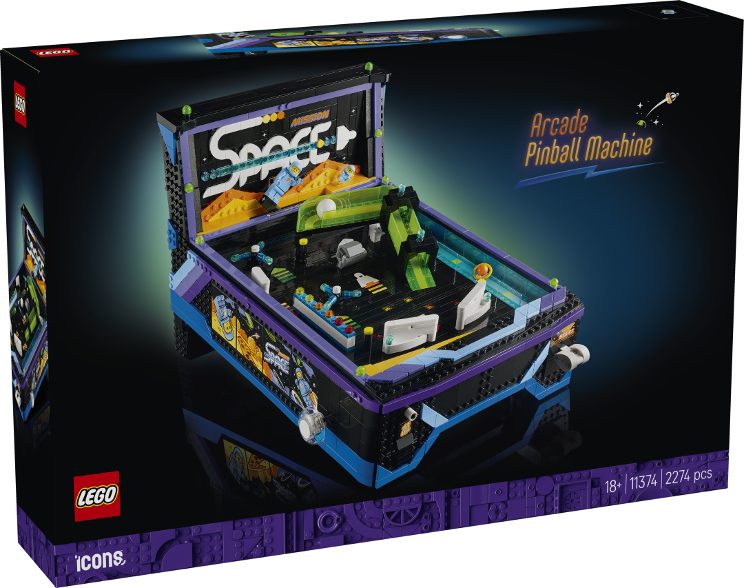 LEGO Icons Arcade Pinball Machine Building Set - 11374