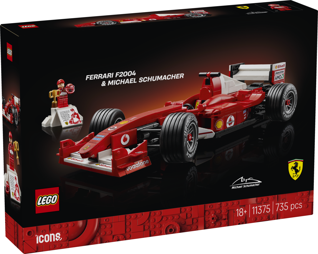 LEGO Icons Ferrari F2004 & Michael Schumacher Building Set - 11375