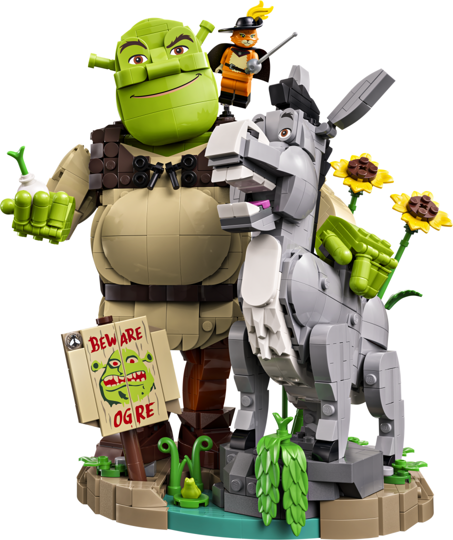 LEGO Icons Shrek, Donkey & Puss in Boots Building Set - 72423