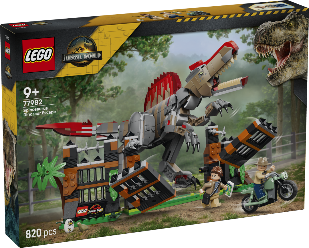 LEGO Jurassic World Spinosaurus Dinosaur Escape Building Set - 77982
