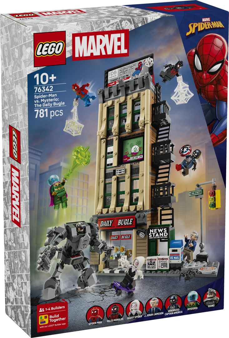 LEGO Marvel Spider-Man vs. Mysterio: The Daily Bugle Building Set - 76342
