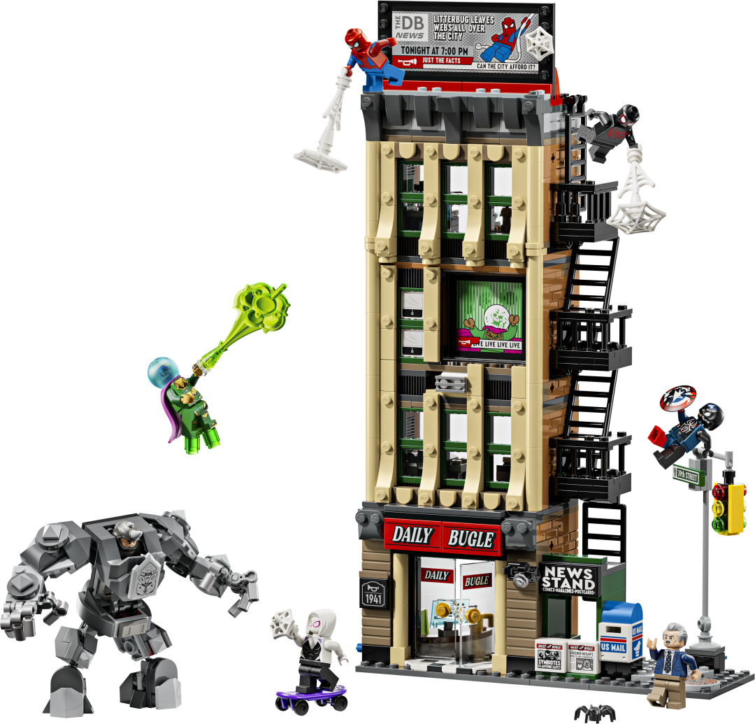 LEGO Marvel Spider-Man vs. Mysterio: The Daily Bugle Building Set - 76342