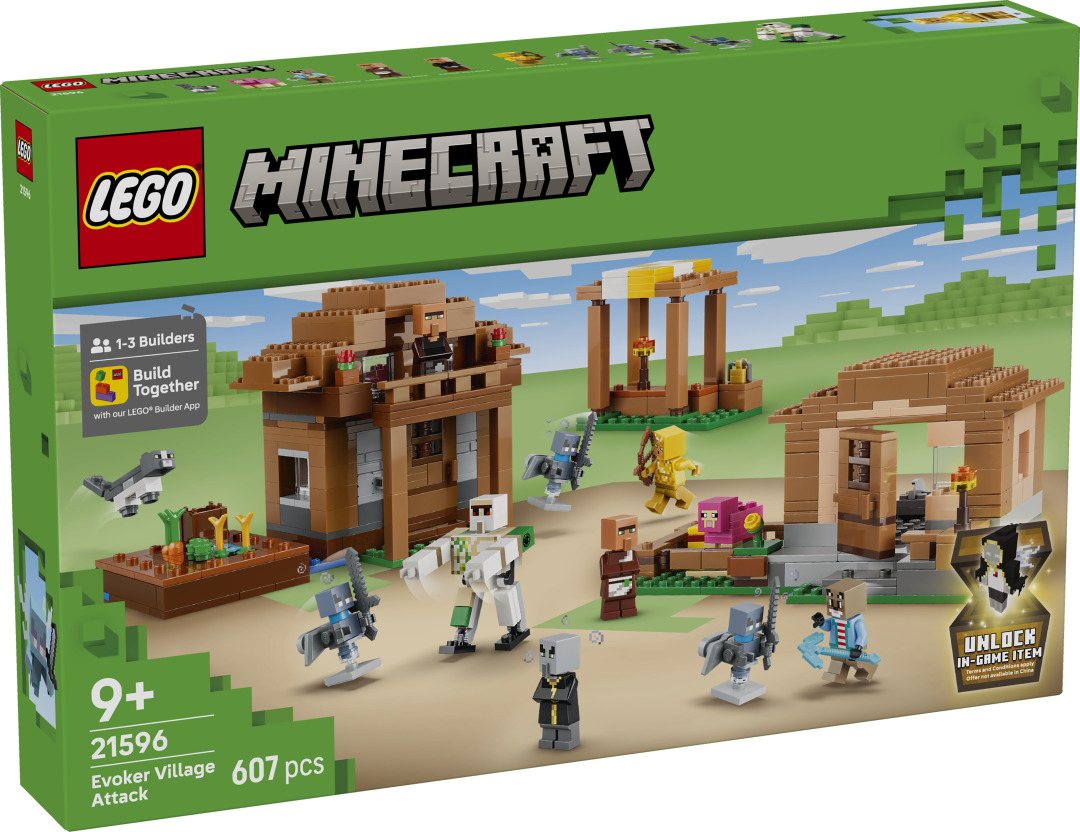 LEGO Minecraft Evoker Village Attack Building Set - 21596
