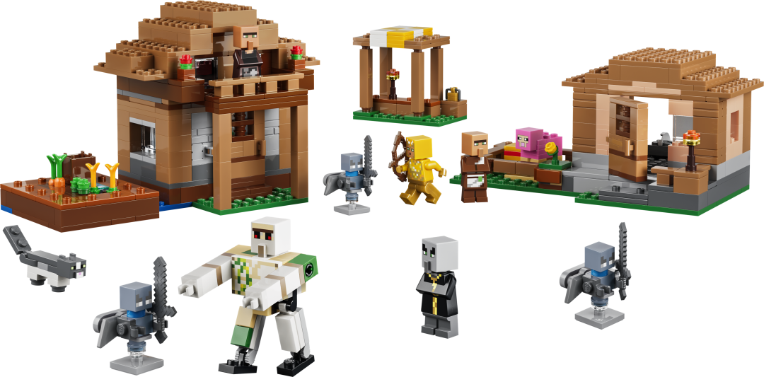 LEGO Minecraft Evoker Village Attack Building Set - 21596