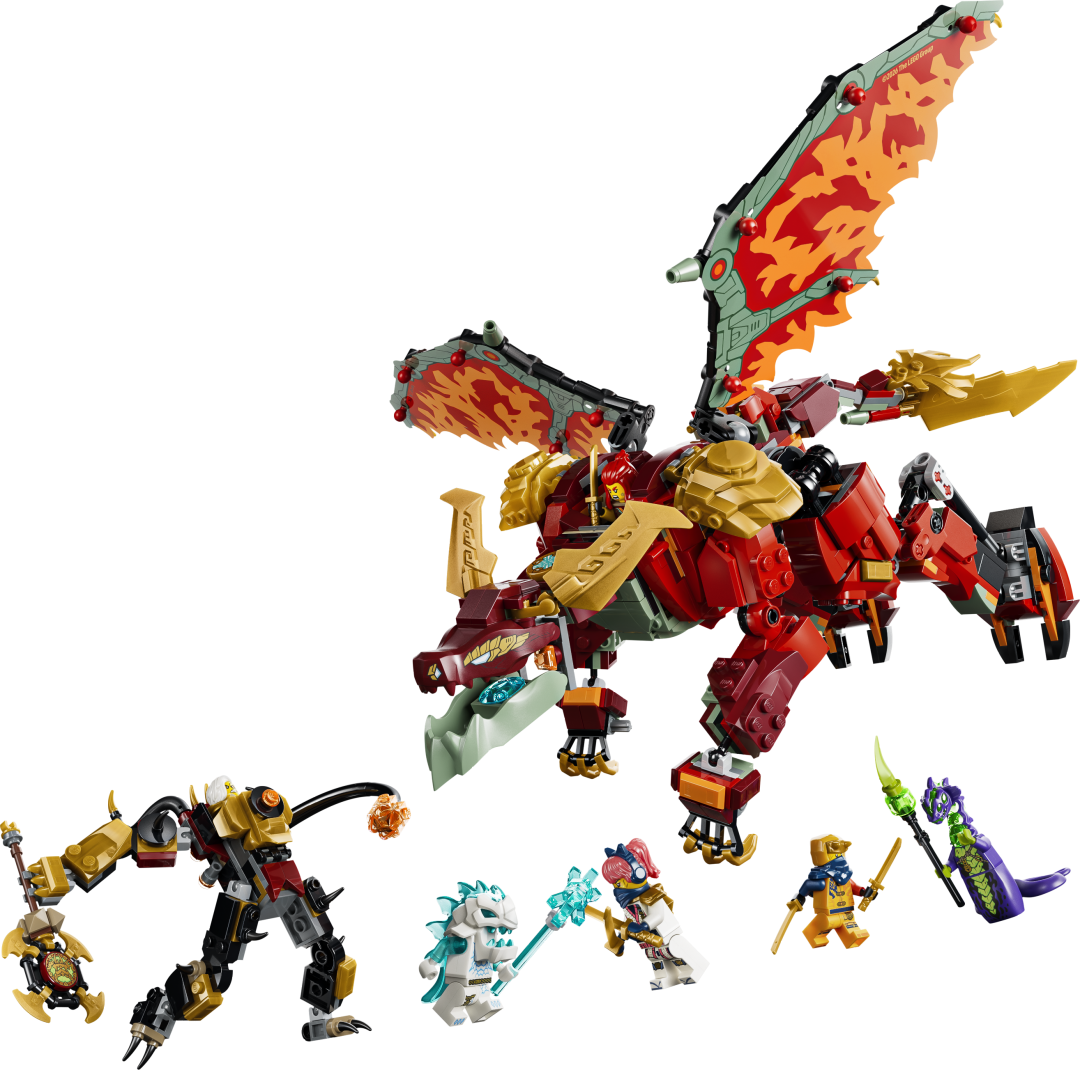 LEGO NINJAGO Wyldfyre's Transforming Dragon Mech Building Set - 71868