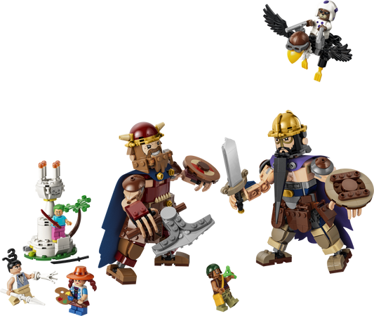 LEGO One Piece Dorry vs. Brogy – Giants of Little Garden Building Set - 75644