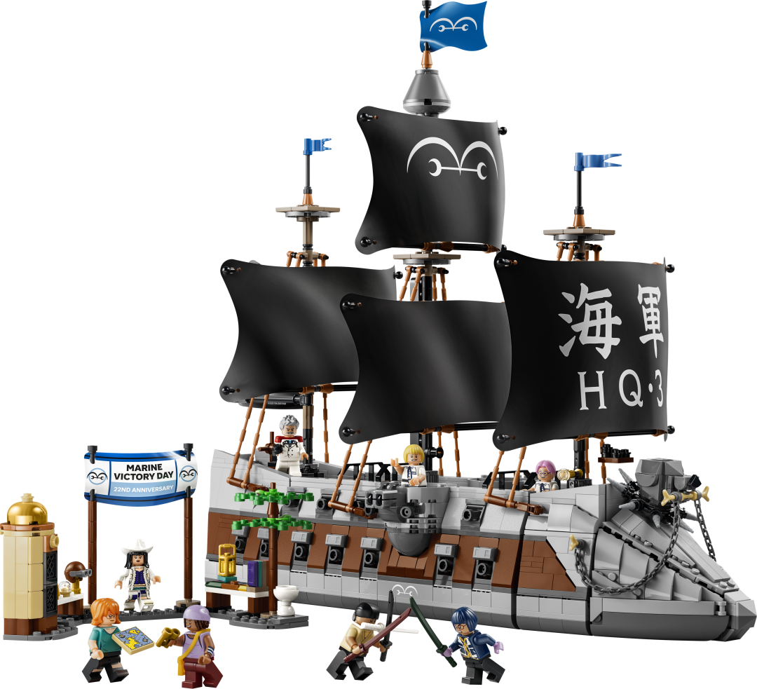 LEGO One Piece Garp's Marine Battleship Building Set - 75646