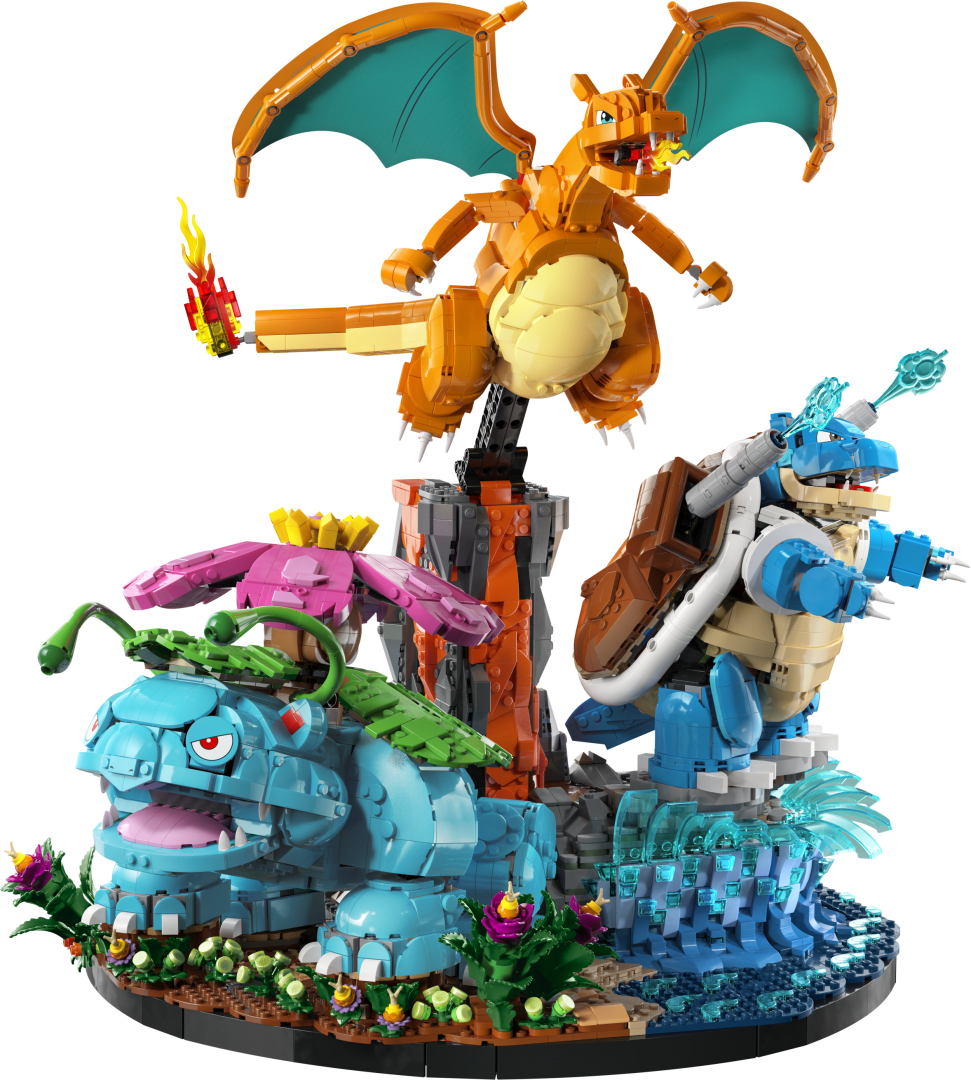 LEGO Pokémon Venusaur, Charizard and Blastoise Building Set - 72153