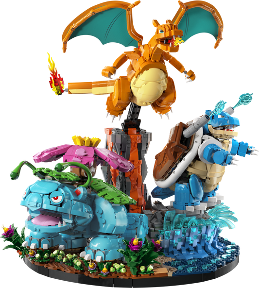 LEGO Pokémon Venusaur, Charizard and Blastoise Building Set - 72153