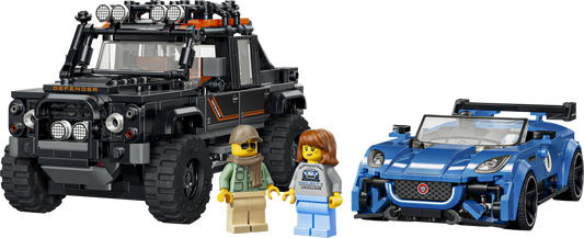 LEGO Speed Champions Jaguar Project 7 & Land Rover Defender Building Set - 77264