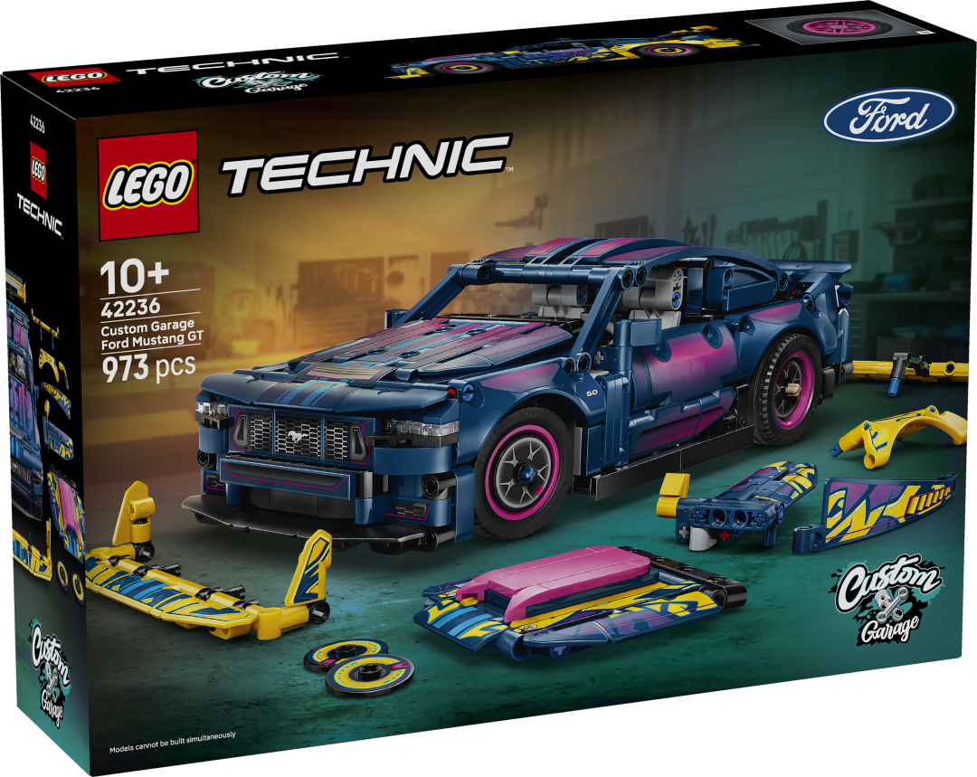LEGO Technic Custom Garage Ford Mustang GT Car Building Set - 42236