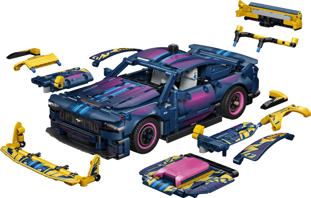 LEGO Technic Custom Garage Ford Mustang GT Car Building Set - 42236