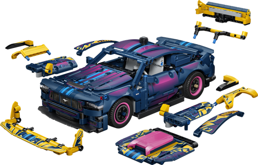 LEGO Technic Custom Garage Ford Mustang GT Car Building Set - 42236
