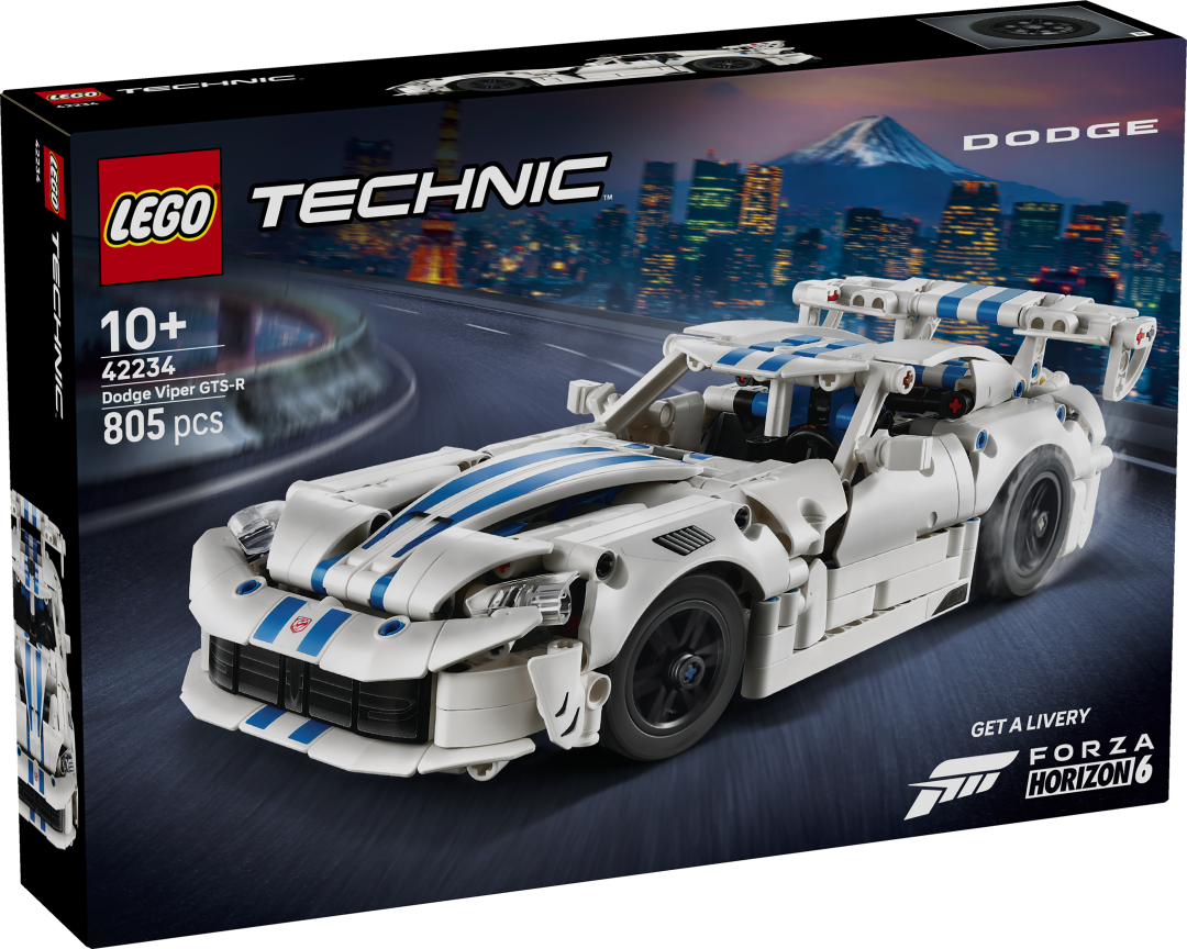 LEGO Technic Dodge Viper GTS-R Sports Car Building Set - 42234