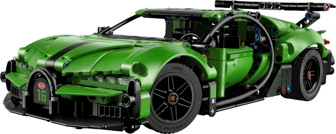 LEGO Technic Green Bugatti Chiron Pur Sport Hypercar Building Set - 42241