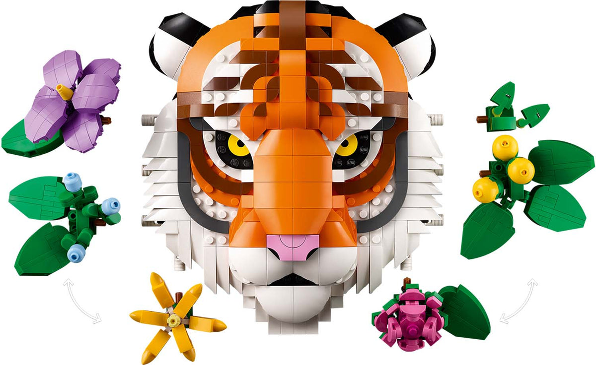 LEGO Art The Fauna Collection - Tiger Display Model - Set 31217