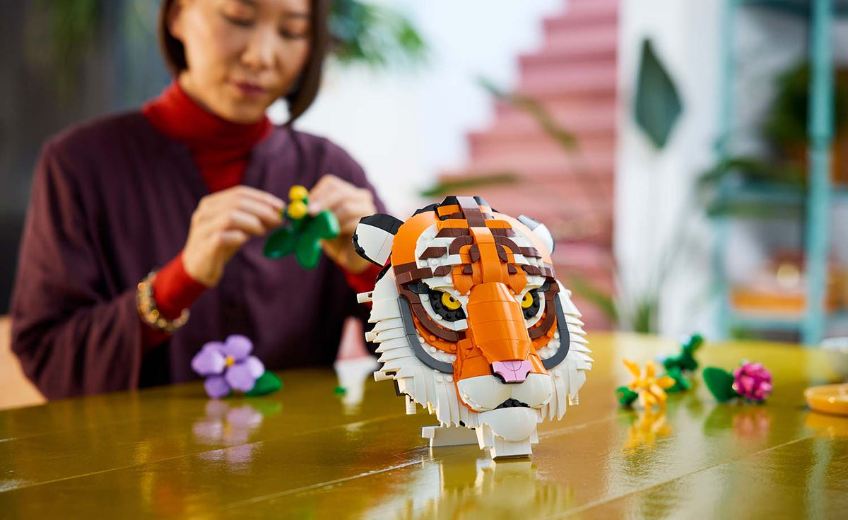 LEGO Art The Fauna Collection - Tiger Display Model - Set 31217