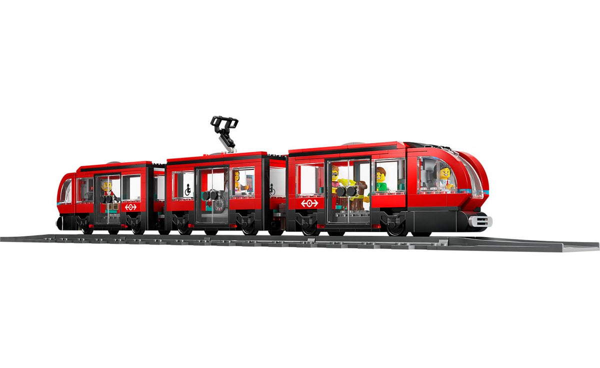 LEGO City Downtown Streetcar and Station Building Set - 60423