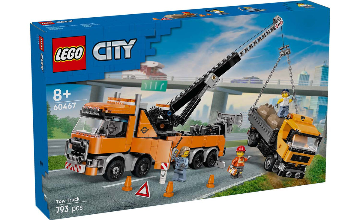 LEGO City Heavy-Duty Recovery Tow Truck with Crane Building Set - 60467