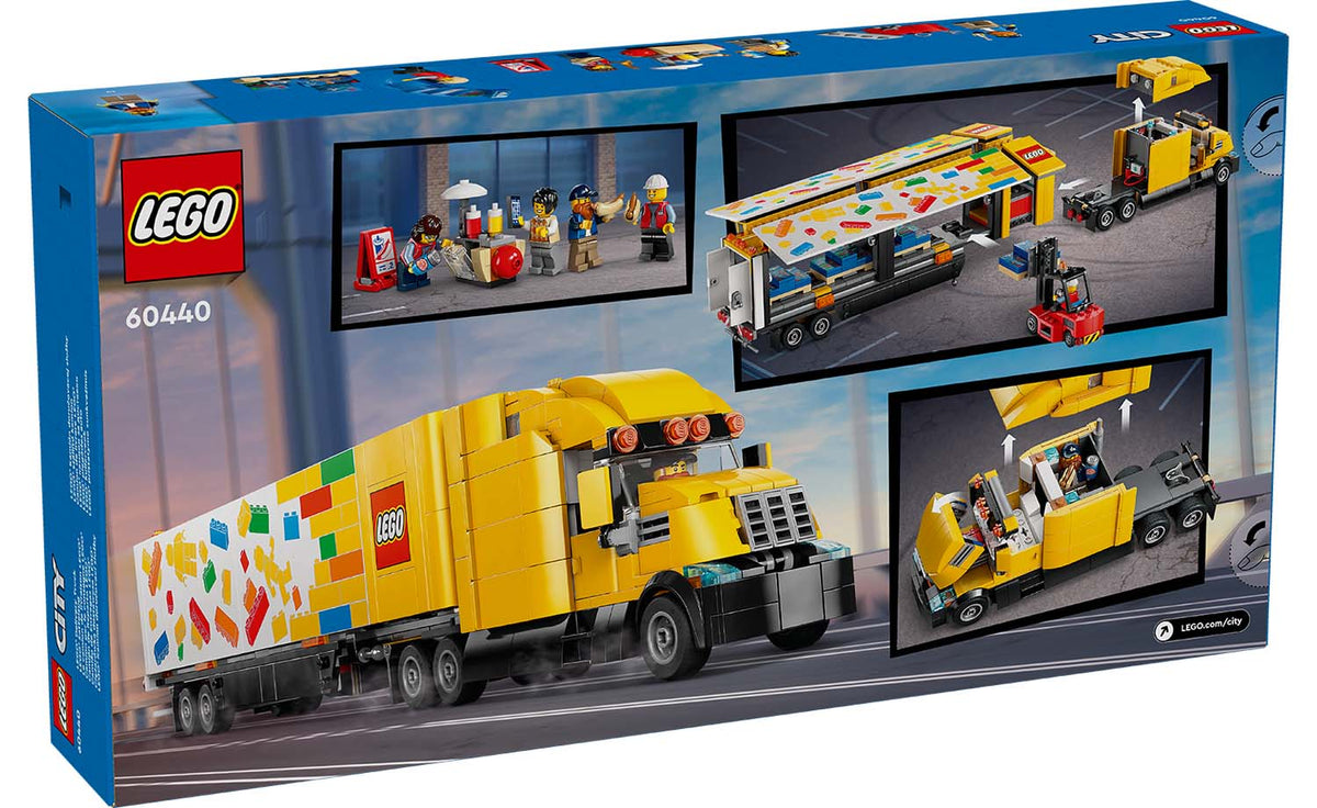 LEGO CITY Yellow Delivery Truck Building Set - 60440