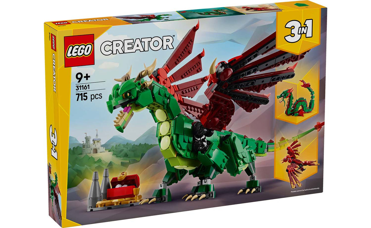 LEGO Creator 3-in-1 Medieval Dragon Building Set - 31161