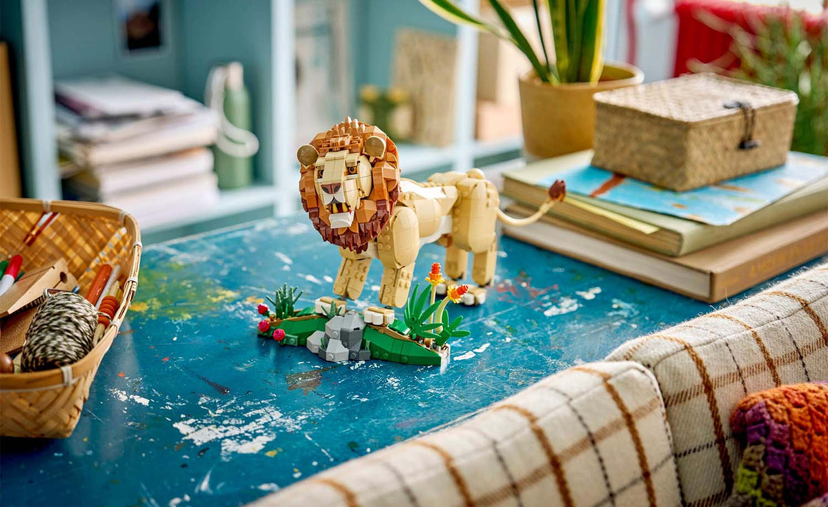 LEGO Creator 3-in-1 Wild Animals: Majestic Lion Building Set - 31386