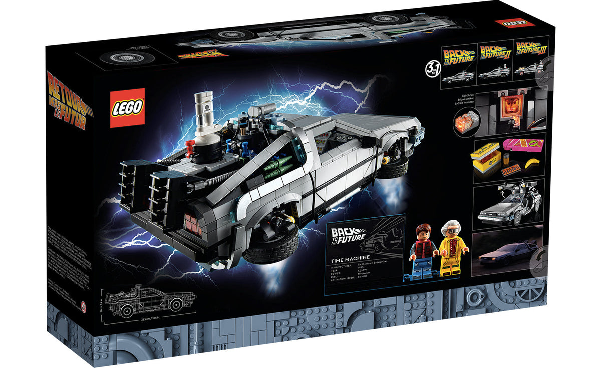 LEGO Icons Back to the Future Time Machine Building Set - 10300