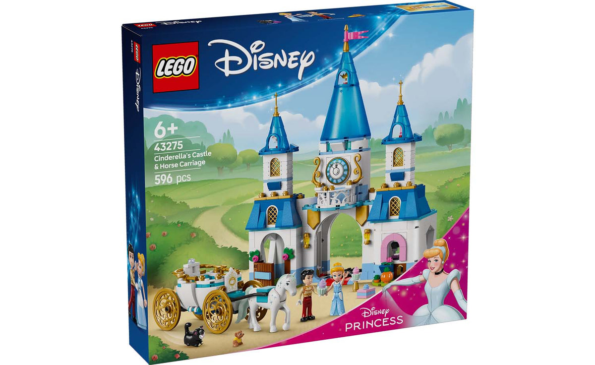 LEGO Disney Cinderella's Castle & Horse Carriage Building Set - 43275