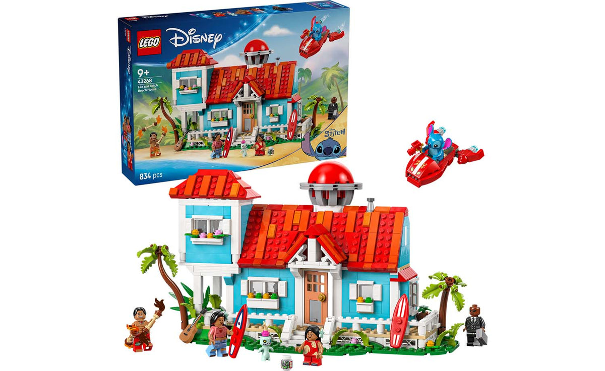 LEGO Disney Lilo and Stitch Beach House Building Set - 43268