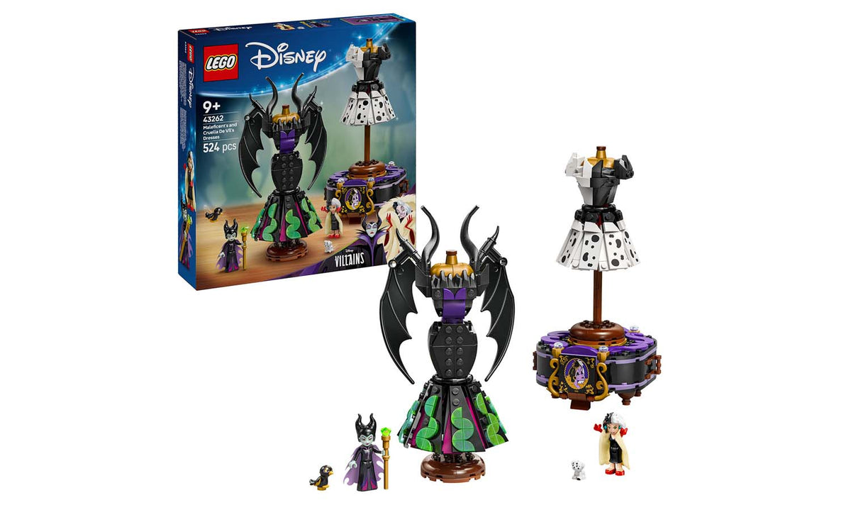 LEGO Disney Maleficent's and Cruella De Vil's Dresses Building Set - 43262