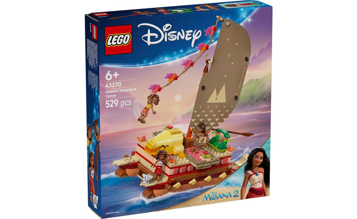 LEGO Disney Moana's Adventure Canoe Building Set - 43270