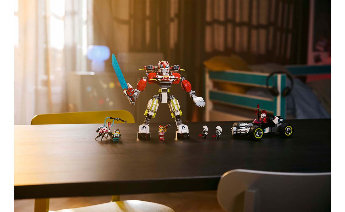 LEGO DREAMZzz Cooper's Tiger Mech & Zero's Hot Rod Car Building Set - 71497