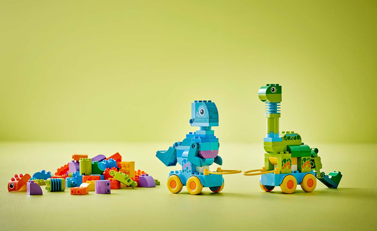 LEGO DUPLO 3-in-1 Dinosaurs on Wheels Building Set - 10451