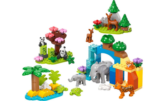 LEGO DUPLO 3-in-1 Wild Animal Families Building Set - 10446