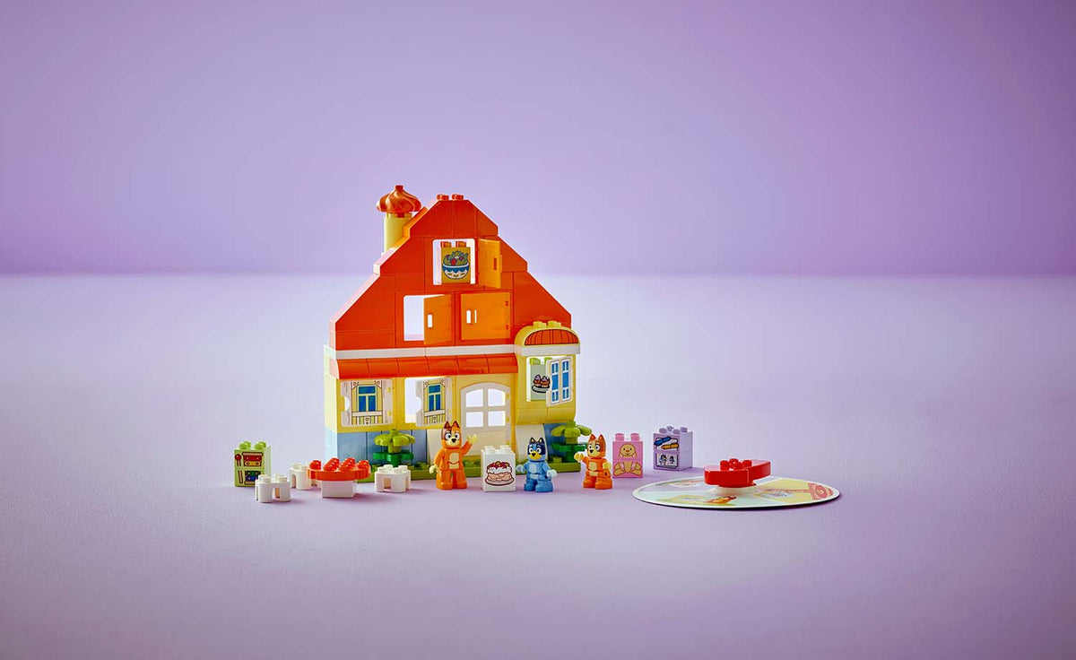 LEGO DUPLO Bluey's Family House with Memory Game Building Set - 10459