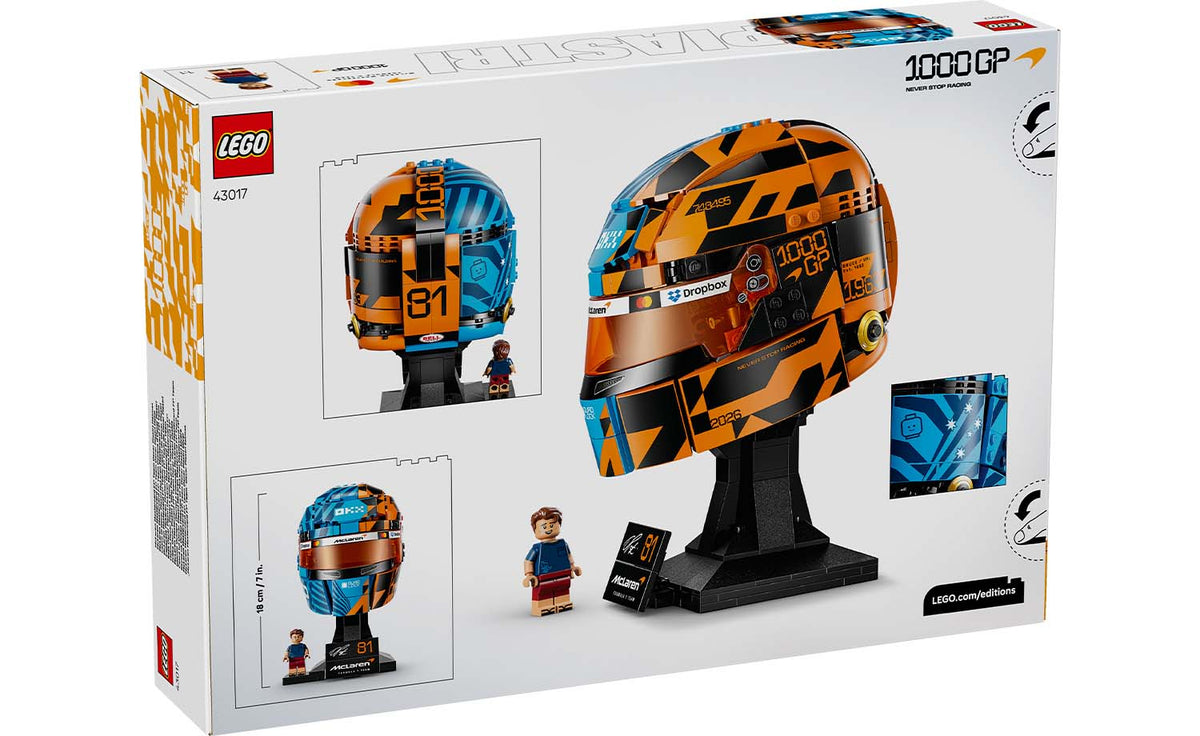 LEGO Editions McLaren Mastercard F1 Team Oscar Piastri Helmet Building Set - 43017
